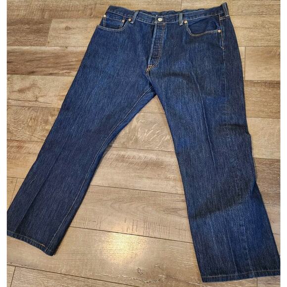 Levis 501XX Jeans Men's Size 39 x 27 Blue Denim Straight Leg Button Fly Western - Picture 5 of 8